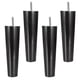 thumbnail image 1 of 4 Piezas En Forma De Cono Muebles De Madera Maciza Patas De Sofá Negro 4,5 * 6,5 * 20 Cm, 1 of 3