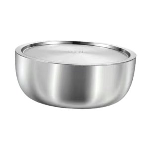 Magideal - Cuenco De Acero Inoxidable Con Tapa, Cuenco Para Catering De Alimentos, Cuenco Para Mezclar Utensilios De Cocina, Cuenco Para Cubiertos Para Frijoles 26 Cm