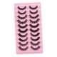 thumbnail image 1 of 10 Pares De Pestañas Rusas DD Curl Curly Eye Lashes Hecho A Mano A, 1 of 5
