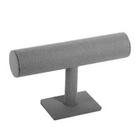 Ioensy - Organizador De Pulseras Con Barra En T, Soporte Para Pulseras Para Tienda, Joyería, Suministros Comerciales, Gris