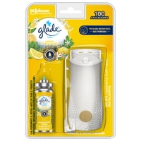 Dispensador + Aromatizante Ambiental Toque Limón Refrescante Blister 12 Ml Glade