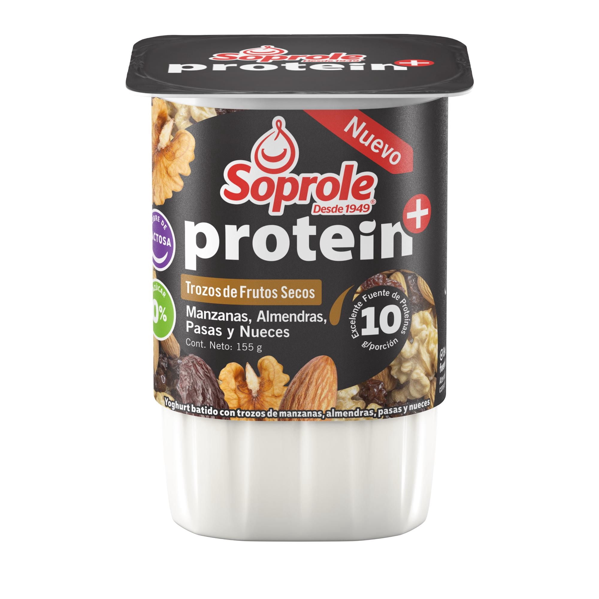 Yoghurt Protein Con Trozos Frutos Secos Pote 155 g Soprole
