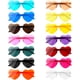 thumbnail image 1 of 14 pcs Hearte Sunglasses para mujeres, Rimless Love Shaped Sunglasses Transparente Colo Glasses, Birthday Floo Partey Favo, 1 of 7