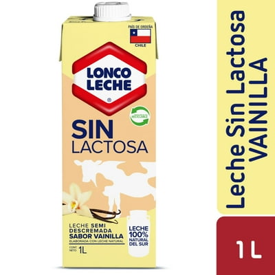 Leche Sin Lactosa Vainilla Caja 1 L Loncoleche