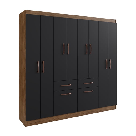 Closet 8 Puertas Preto