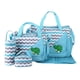 thumbnail image 1 of Juego De Bolsa De Pañales Con Bolsillos Con Bolsa De Botella Con Bolsa De Almuerzo Mochila De Hombro Azul Claro, 1 of 5