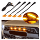 thumbnail image 2 of Luces Led Tipo Raptor Universal Parrilla Rejilla Ambar X4, 2 of 2