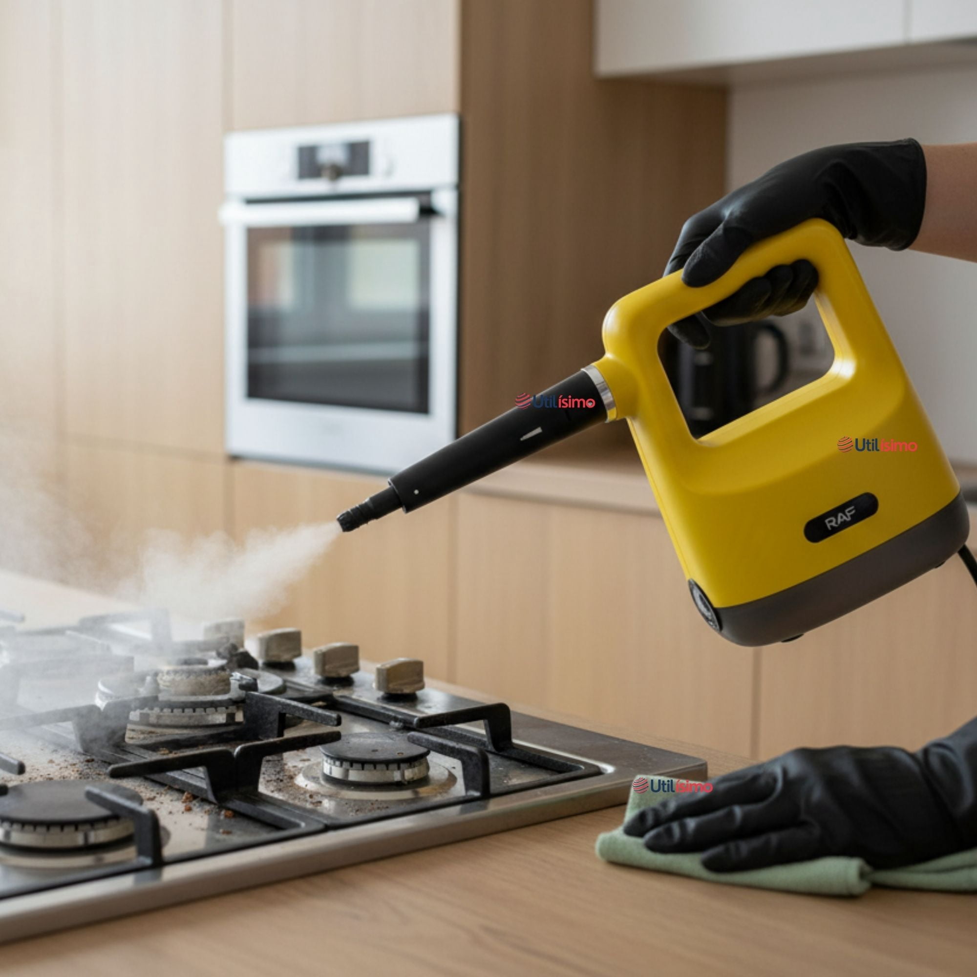 Raf - Limpiador De Vapor Multiuso 1350w 300ml Amarillo