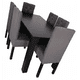 thumbnail image 1 of Juego de comedor 6 sillas gris medio lino, 1 of 2
