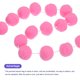 thumbnail image 3 of Uxcell 2Pcs Guirnalda de Bolas de Fieltro Rosa Pom Pom Guirnalda Bolas Colgantes 7.55 Pies de Largo 20 Bolas para Navidad, 3 of 6