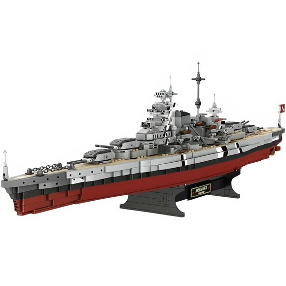 Ruikytech Juguete de Bloques para Construir Acorazado Bismarck 2081 piezas