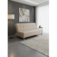 Muebles New - Sofa Cama New Beige Felpa