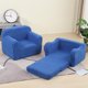 thumbnail image 4 of Silla MOMCAYWEX Kids Snuggly-Soft Sherpa para niños de 1 a 6 años, color azul cielo, 4 of 4