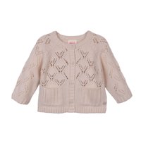 Pillin - Chaleco Bebé Niña Con Botones Y Cuello Redondo Crudo