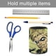 thumbnail image 5 of Flecha Verde-theme Cylinder Pen Holder Pencil Organizer with Flannel Lining PVC Leather Material Cardboard Base for study work 10*8CM, 5 of 6