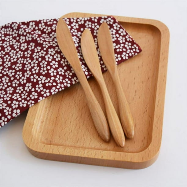 1pc Jam Knife, Wooden Butter Spreaders, Wood Cheese Peanut Jelly Jam Sandwich Cream Spreader, Breakfast Dessert Condiment Spatula, Kitchen Baking Tool