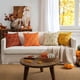 thumbnail image 4 of Jinswick Fundas de Cojín de Otoño 20 x 20 Calabaza Decorativas Halloween Acción de Gracias Fundas de Cojín de Otoño Suaves de Felpa Imitación Lana para Silla Porche Sofá Dormitorio Sala de Estar, 4 of 7