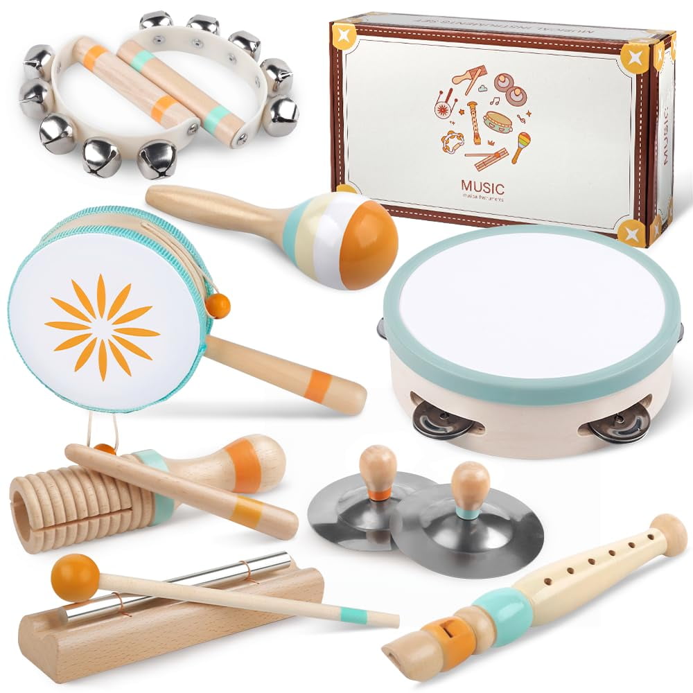 Set De Instrumentos Musicales Aliex Montessori Para Niños De 1 A 3 Años