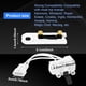 thumbnail image 2 of Pieza de repuesto para interruptor de puerta de secadora 3406107 compatible con Whirlpool Kenmore Maytag para reemplazar 3406109 3405100 3405101 3406100 3406101, con 3 fusibles térmicos 3392519 para s, 2 of 7