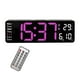 thumbnail image 1 of Reloj De Pared Digital Con Alarmas Duales, Reloj De Mesa Para Decoración Del Hogar, Dormitorio, Mesita De Noche, Luz Púrpura Pequeña, 1 of 3