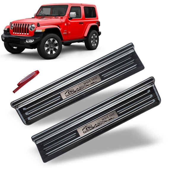 Protectores de Umbral de Puerta Rowa Acero Inoxidable 304 Jeep Wrangler JL