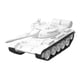 thumbnail image 3 of Modelo De Tanque De Metal, Aleación Fundida A Presión, Escala 1:48, Ensamblable Para Decoraciones De Regalos, Blanco, 3 of 5