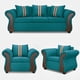 thumbnail image 2 of Juego De Living 3-1-1 MARSELLA Turquesa, 2 of 8