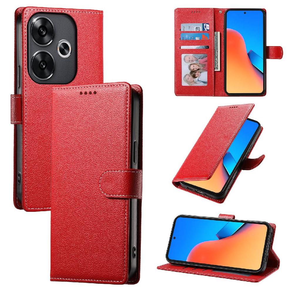 Funda Para Foxdock Xiaomi Poco F6 5G– Cuero Premium, 3 Ranuras Para Tarjetas, Protección Contra Impactos