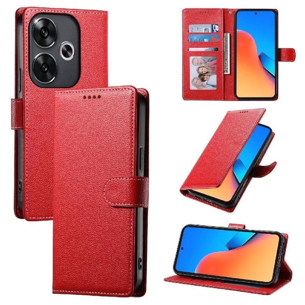Funda para FOXDOCK Xiaomi Poco F6 5G– Cuero Premium, 3 ranuras para tarjetas, Protección contra impactos
