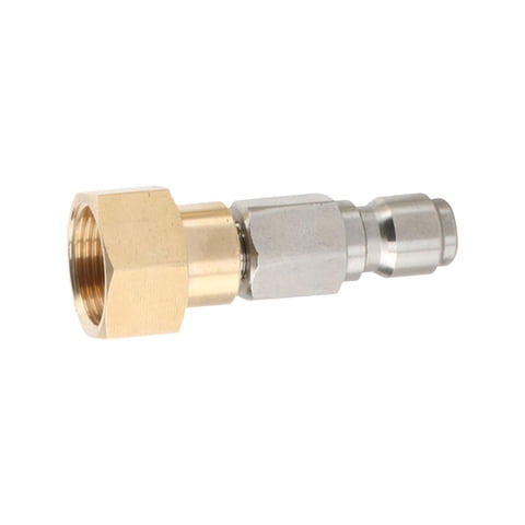 Magideal - Conector Adaptador De Rosca Conjunto De Adaptador De Manguera De Agua Conexión Rápida De Acero Limpieza M22 Varilla De Lavado Antibobinado A Conector Agujero 22Mm