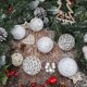 thumbnail image 5 of Bolas de Navidad SHareconn 80 mm 12 piezas – Juego Blanco y Plateado, 5 of 6