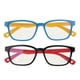 thumbnail image 4 of Gafas De Lectura Con Montura De Silicona Suave Con Estilo Anti Azul Claro Para Ni?os De 2 Piezas, 4 of 5