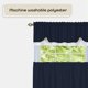 thumbnail image 4 of Set de cortinas para ventana ACHIM Darcy con filtro de luz azul marino y blanco, 4 of 6