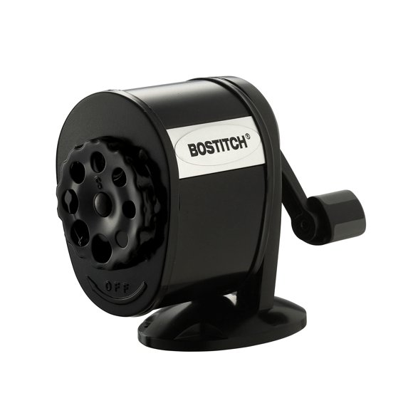 Sacapuntas Bostitch de pared manual para oficina, color negro