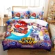 thumbnail image 1 of Super Cartoon Wings Bedding Set Boys Girls Duvet Cover Pillowcase Bed boys Adult Bed Sheets, 1 of 5