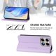 thumbnail image 3 of Funda Billetera con Soporte para Motorola Edge 70 Pro Bloqueo RFID Plegable Morado claro, 3 of 6