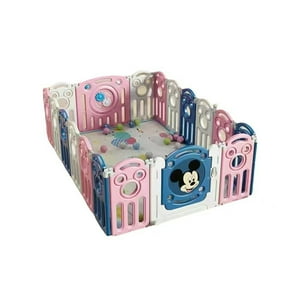 Corral 1.2*1.8M Rosado Con Alfombra Lubabycas