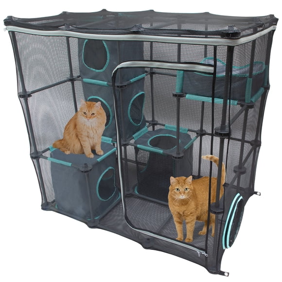 Muebles Catio para exteriores y kits de juego para gatos Kitty City