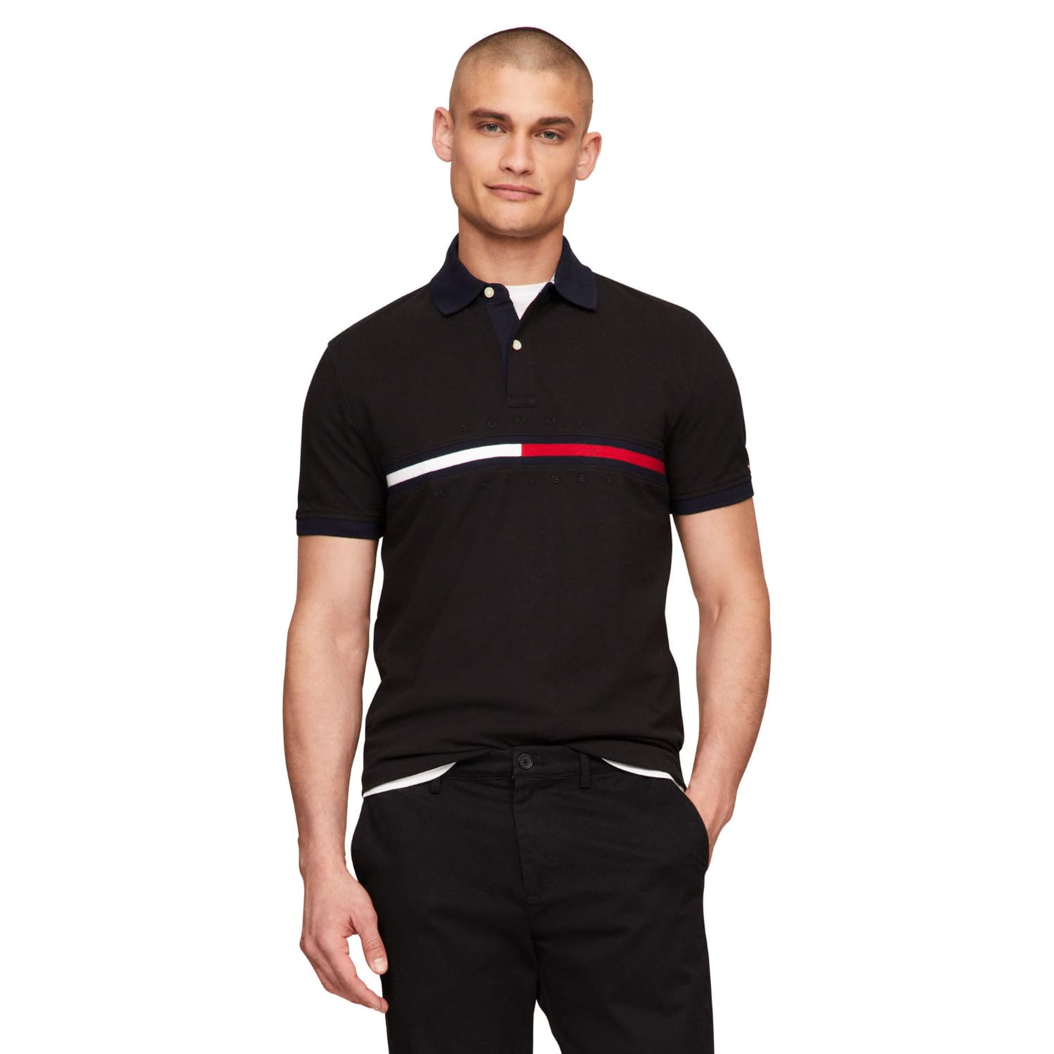 Polo Tommy Hilfiger De Piqué De Algodón De Manga Corta Para Hombre