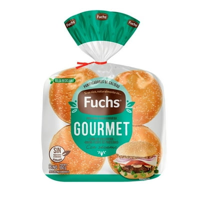 Pan De Hamburguesa 8 Un 650 G Fuchs