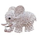thumbnail image 1 of Clip De Ventilación De Aromaterapia Para Coche, Difusor De Ventilación De Aire Acondicionado Con Diamantes De Imitación De Elefante Plateado, 1 of 5