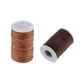 thumbnail image 2 of 2 rollo de hilo trenzado de poliéster encerado marrón 150D para costura de Leathercraft de bricolaje, 2 of 4