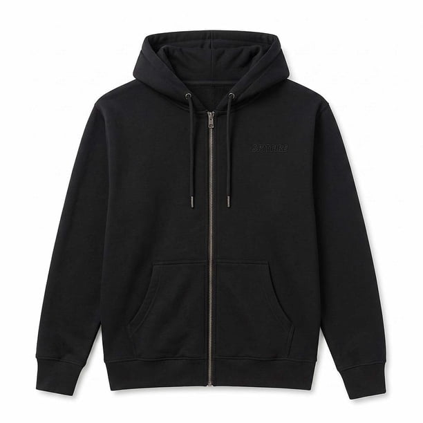Polerón Full Zipper Hombre Spitfire Grip State Negro