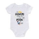thumbnail image 3 of Baby Girls Cute Casual Simple Romper, Short Sleeve Funny Romper With "Grandpa Loves Me" Print, 3 of 5