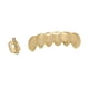 thumbnail image 3 of Parrillas chapadas en oro de 18 quilates, accesorios de joyería brillantes, parrilla bucal para regalo, disfraz dorado, 3 of 5
