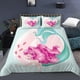 thumbnail image 1 of Little Mermaid Kids Cartoon Duvet Cover Anime Set Bedding Bedroom Room Decoration Single Double Bed Size Bed Sheets, 1 of 5