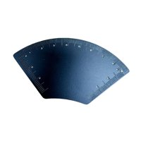 Magideal - Plantilla Para Cejas Guía De Medición Herramienta Moldeadora Regla De Diseño Rápido Portátil Y Resistente Para Un Acabado Profesional Adecuado Para V Abanico