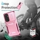 thumbnail image 5 of Funda Resistente para Samsung Galaxy S25 5G con Tapa Deslizante y Protección Militar Rosa, 5 of 6
