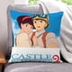 thumbnail image 1 of El Castillo en el Cielo Fundas de almohada de terciopelo con tema, regalos de funda de almohada, decoración para el hogar, cojín de lanzar, regalo de cumpleaños para fans y parejas.66*66cm., 1 of 6