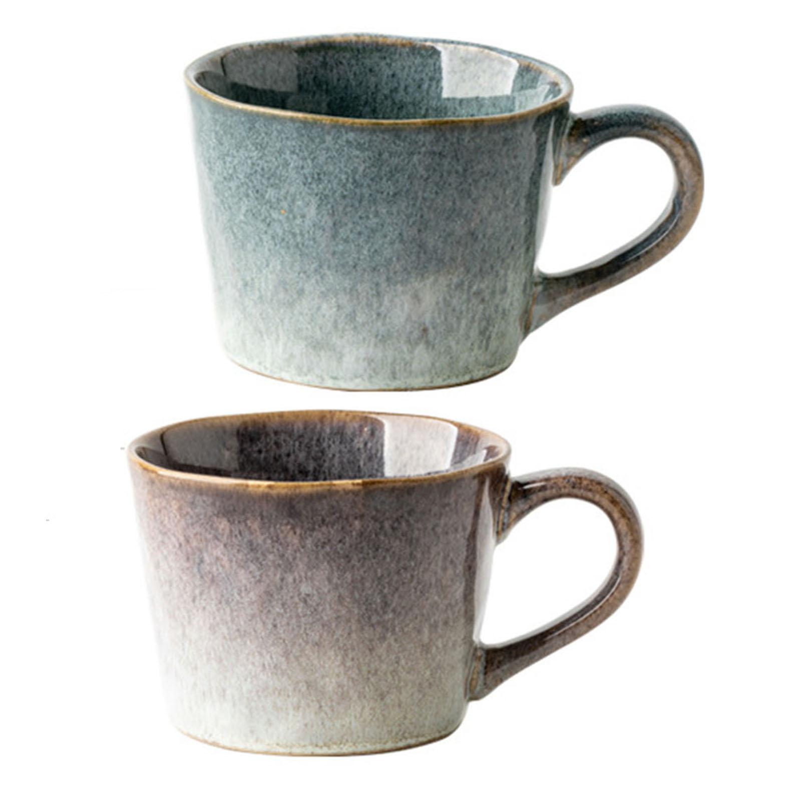 Bothyi - Taza De Cerámica Del Café Con La Taza De Café De La Porcelana De La Manija Para El Café Expreso Del Jugo De Latte